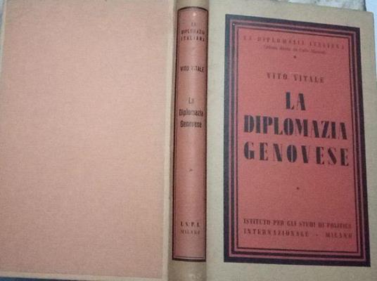 La diplomazia genovese - Vito Vitale - copertina