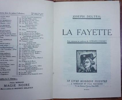 La Fayette - Joseph Delteil - copertina