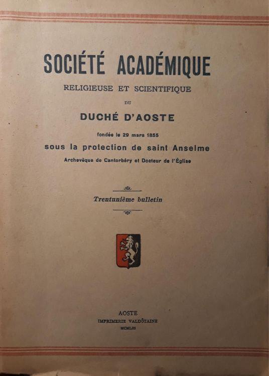 Academie S. Anselme, XXI Bulletin - copertina