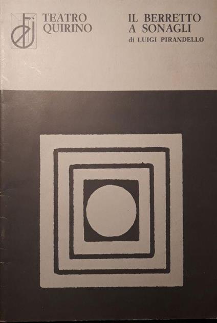 Il berretto a sonagli di Luigi Pirandello: stagione 79-80 - copertina