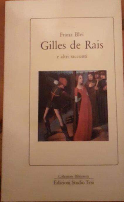 Gilles de rais e altri racconti - Franz Blei - copertina