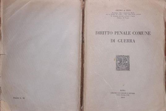 Diritto penale comune di guerra - copertina