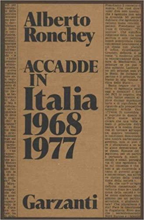 Accadde in Italia 1968-1977 - Alberto Ronchey - copertina