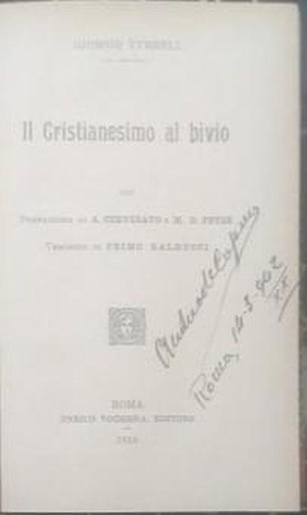 Il cristianesimo al bivio - copertina