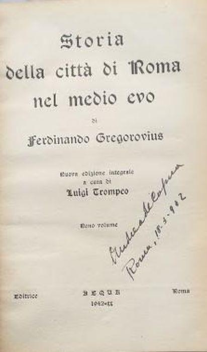 Storia della città di Roma nel medio evo, volume VI - Ferdinand Gregorovius - copertina