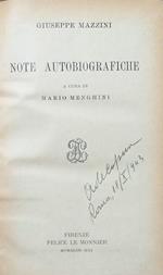 Note autobiografiche