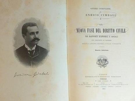 Nuova fase del Diritto Civile nei rapporti economici e sociali - Enrico Cimbali - copertina