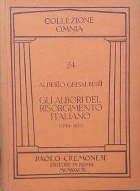 Gli albori del risorgimento italiano (1748-1815) - copertina