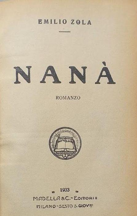 Nanà - Émile Zola - copertina