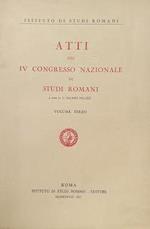 Atti del IV Congresso Nazione di Studi Romani, vol. 3