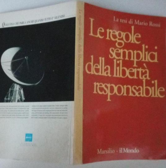 Le regole semplici della liberta' responsabile - Mario Rossi - copertina