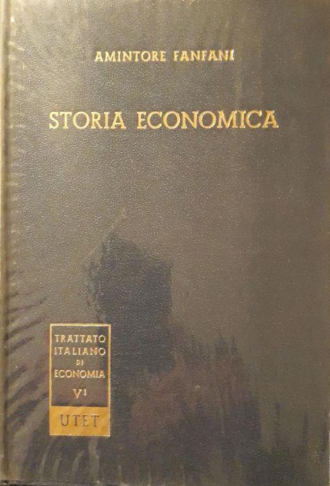 Storia Economica - parte prima (antichità - medioevo - l'età moderna) - Amintore Fanfani - copertina