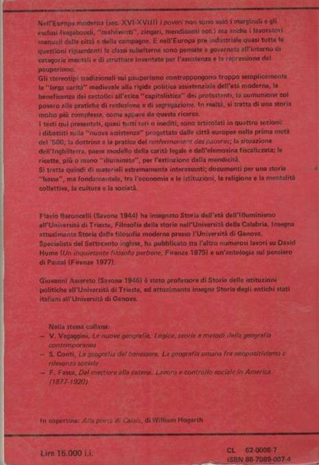 Sulla povertà, idee, leggi, progetti nell'Europa moderna - 2