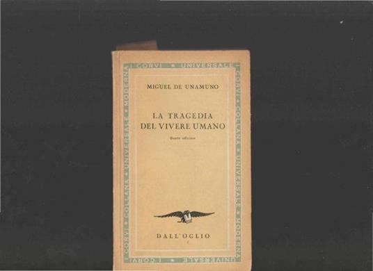 la tragedia del vivere umano - Miguel de Unamuno - copertina