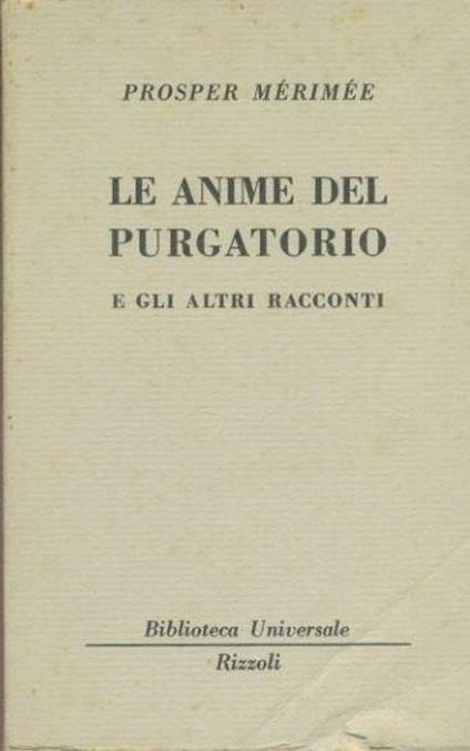 Le anime del purgatorio e altri racconti - Prosper Mérimée - copertina