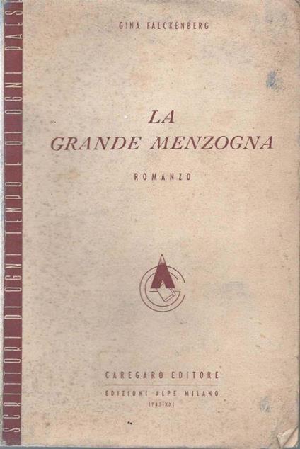 La grande menzogna - Gina Falckenberg - copertina