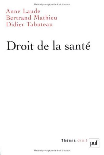 Droit de la santé - copertina