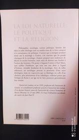 La loi naturelle, le politique et la religion - Patrick de Laubier - 3