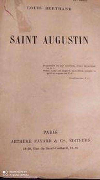 Saint Augustin - Louis Bertrand - copertina