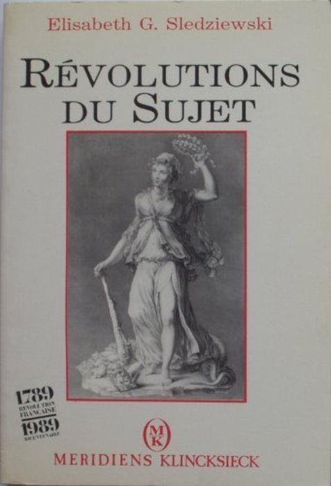 Révolutions du sujet - copertina