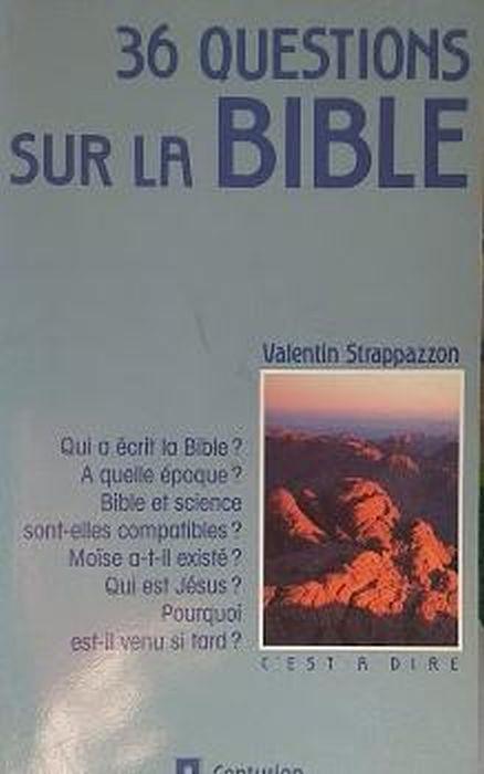 Broché - 36 questions sur la bible - Valentin Strappazzon - copertina