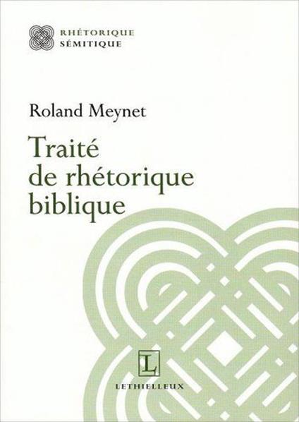 Traité de rhétorique biblique - Roland Meynet - copertina