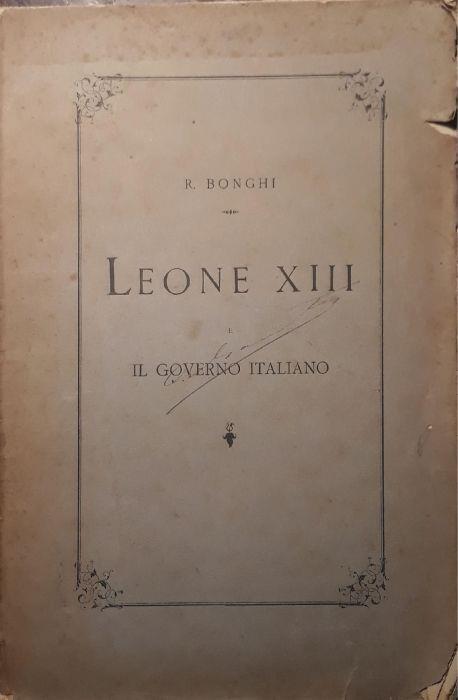 Leone XIII il governo italiano - Ruggero Bonghi - copertina