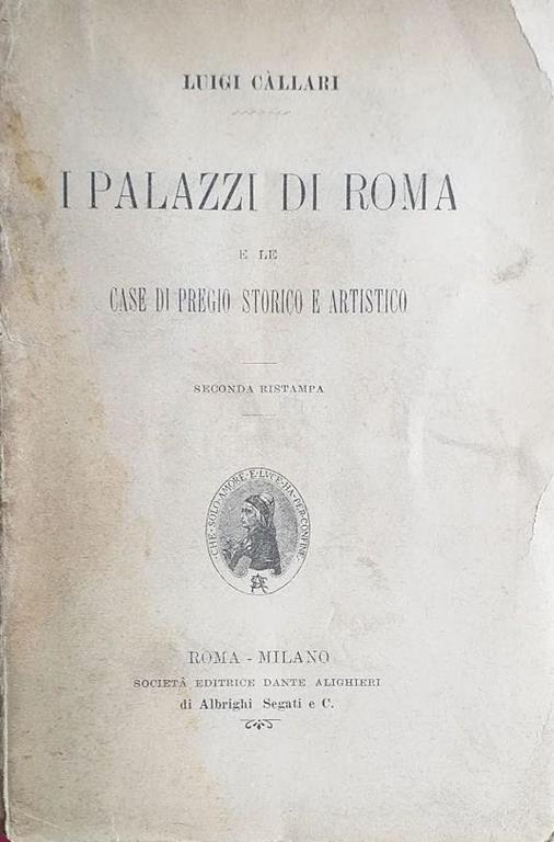 I palazzi di Roma e le case di pregio storico e artistico - Luigi Callari - copertina