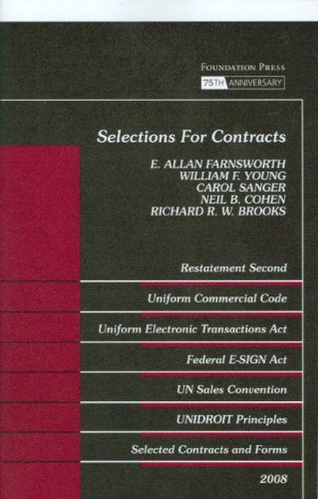 Selections for Contracts 2008 - E. Allan Farnsworth - copertina