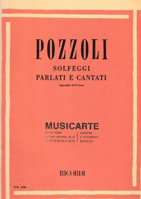 Pozzoli solfeggi parlati e cantati. Appendice al 3°corso - Ettore Pozzoli - copertina