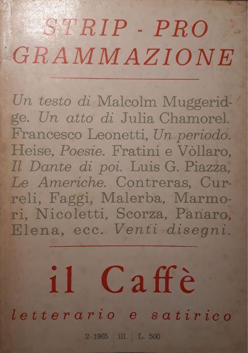 Il Caffè letterario e satirico: strip-programmazione n.2/1965 - copertina