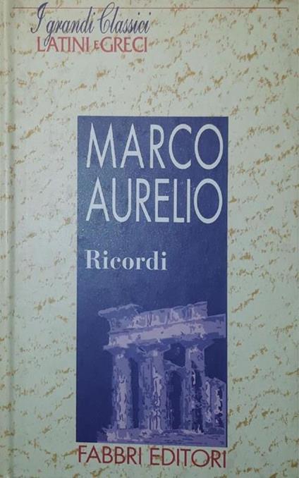 Ricordi - Marco Aurelio - copertina