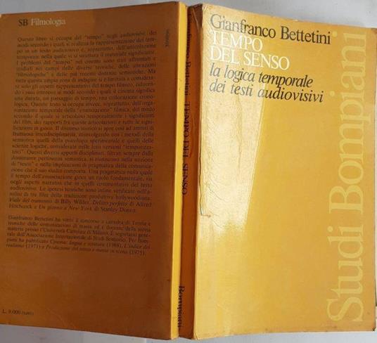 Tempo del sogno, la logica temporale dei testi audiovisivi - Gianfranco Bettetini - copertina