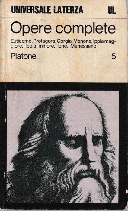 Opere complete vol. 5° - Platone - copertina