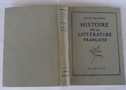 Histoire de la litterature francaise - Luigi De Anna - copertina