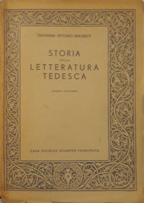 Storia della letteratura tedesca - Giovanni Vittorio Amoretti - copertina