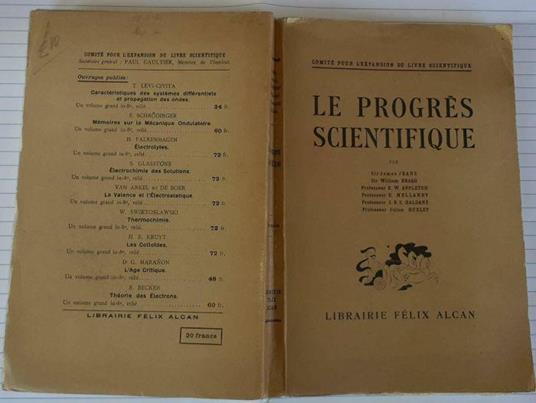 Le progres scientifique - copertina