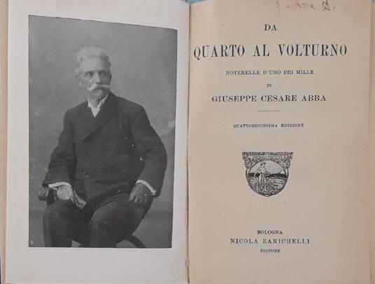 Da Quarto al Volturno: noterelle d'uno dei mille - Giuseppe Cesare - copertina