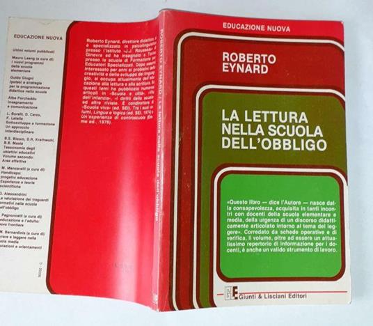 La lettura nella scuola dell'obbligo - Roberto Eynard - copertina