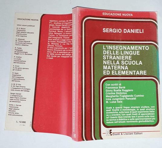 L' Insegnamento delle lingue straniere nella scuola materna ed elementare - Sergio Danieli - copertina