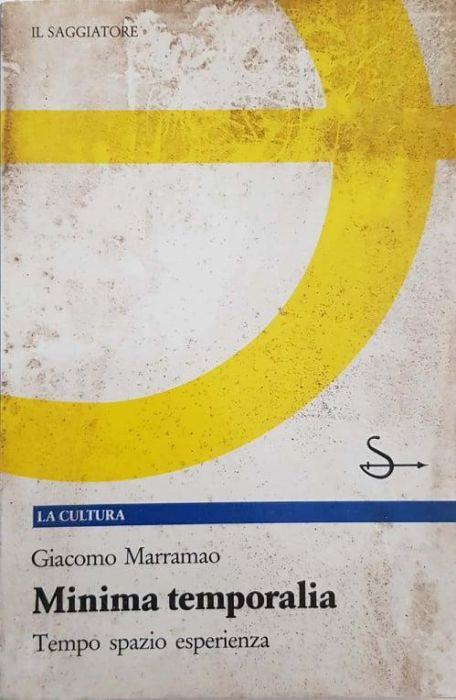 Minima temporalia - Giacomo Marramao - copertina