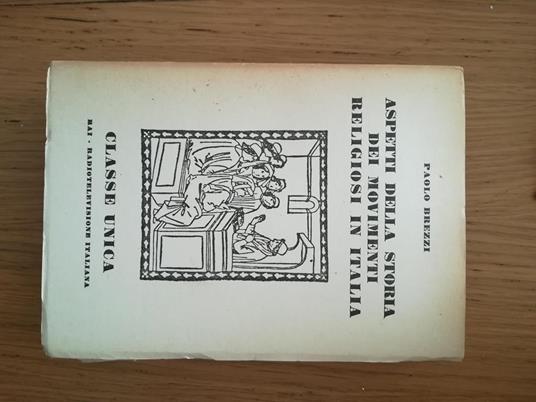 Aspetti della storia dei movimenti religiosi in Italia - Paolo Brezzi - copertina