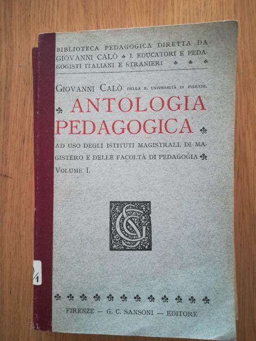 Antologia pedagogica - Giovanni Calò - copertina