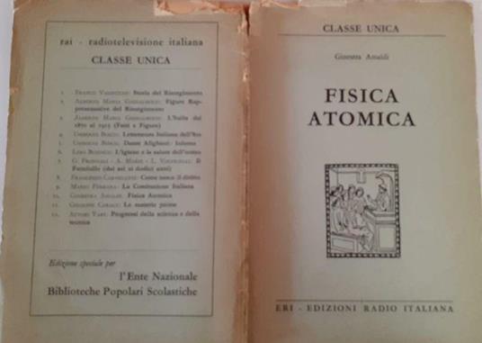 Fisica Atomica - Ginestra Amaldi - copertina