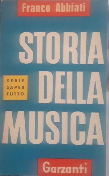 Storia della musica - Franco Abbiati - copertina