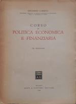 Corso di politica economica e finanziaria