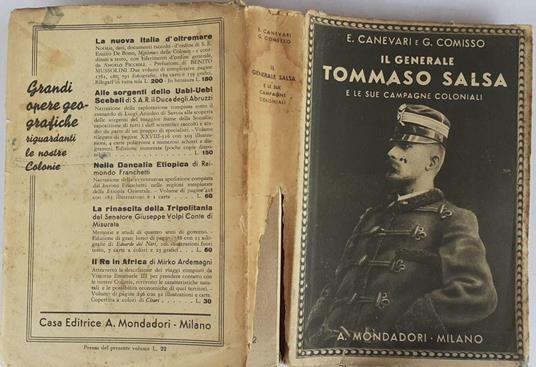 Il generale Tommaso Salsa e le sue campagne coloniali. Lettere e documenti - Emilio Canevari - copertina