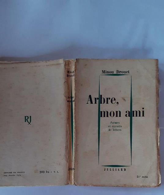 Arbre, mon ami. Poemes et extraits de lettres - Minou Drouet - copertina