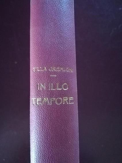 In illo tempore - Gilla Gremigni - copertina