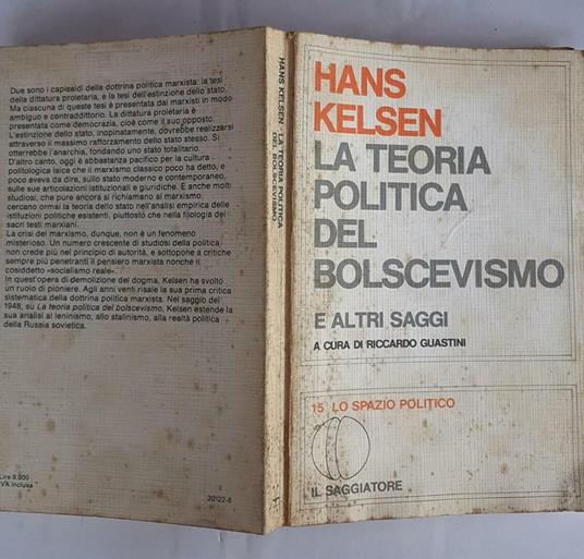 La teoria politica del Bolscevismo - Hans Kelsen - copertina